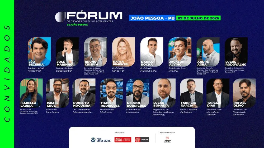 João Pessoa sedia Fórum de Cidades Digitais e Inteligentes nesta quinta ; veja a programação