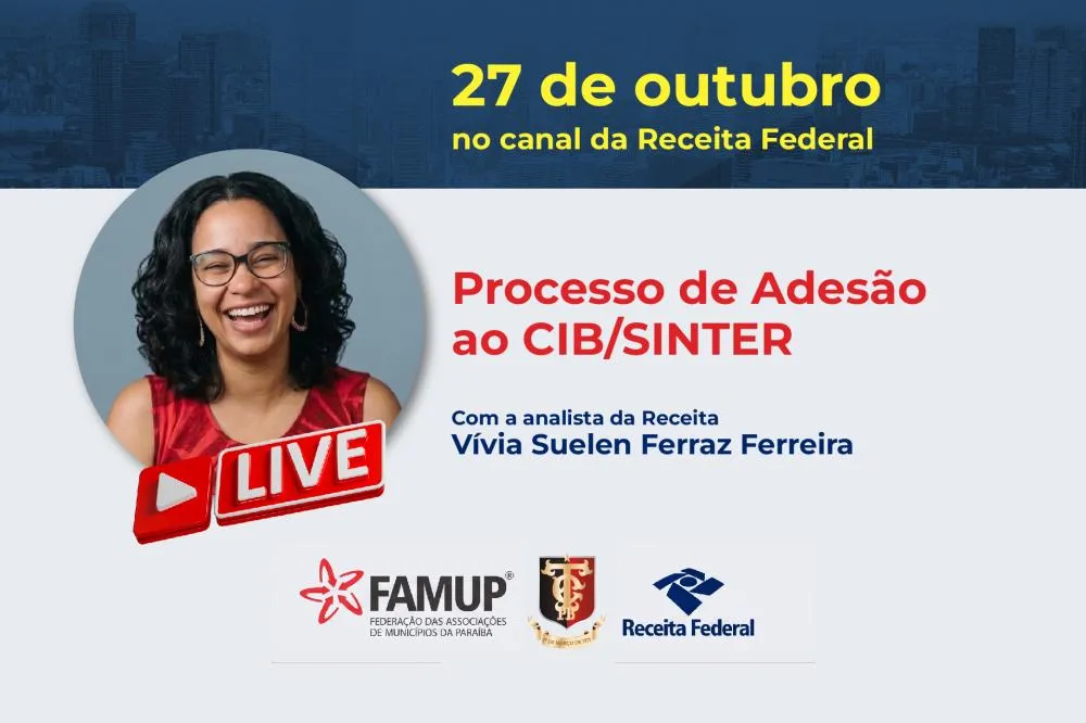 TCE-PB, Famup e Receita Federal promovem live sobre cadastro imobiliário e Reforma Tributária