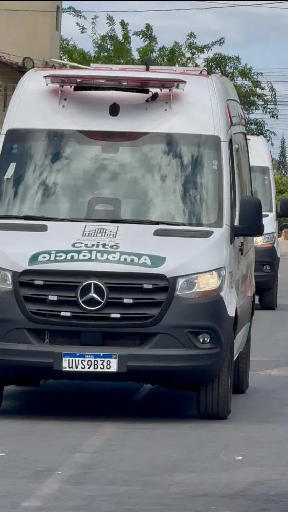 Cuité recebe três novas ambulâncias para reforçar atendimento no Hospital Municipal